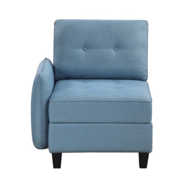 9557BUE*6SCOT 6-Piece Sectional with Stora...