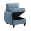 9557BUE*6SCOT 6-Piece Sectional with Stora...