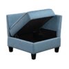 9557BUE*8SCOT 8-Piece Sectional with Stora...