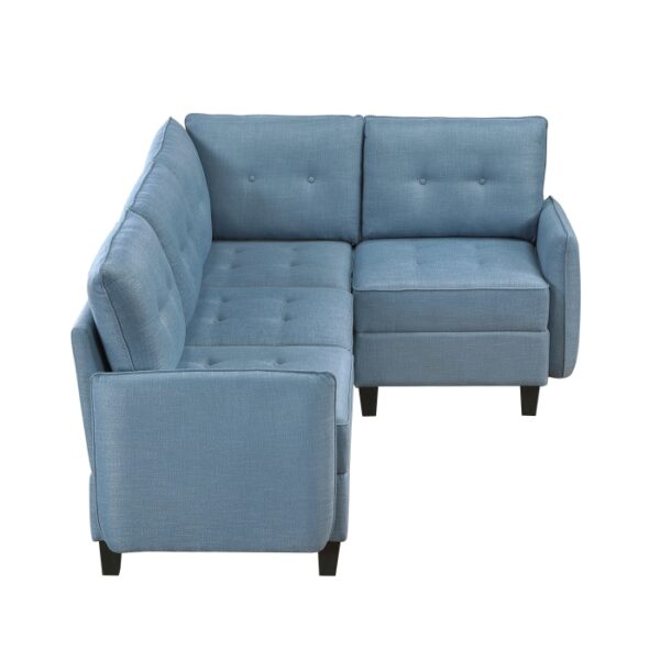 9557BUE*4SC 4-Piece Sectional with Storage