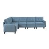 9557BUE*6SC 6-Piece Sectional with Storage