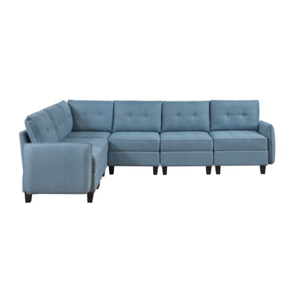 9557BUE*6SC 6-Piece Sectional with Storage
