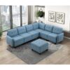 9557BUE*7SCOT 7-Piece Sectional with Stora...