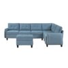 9557BUE*7SCOT 7-Piece Sectional with Stora...