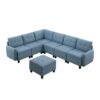 9557BUE*7SCOT 7-Piece Sectional with Stora...