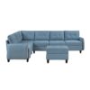 9557BUE*7SCOT 7-Piece Sectional with Stora...