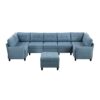 9557BUE*8SCOT 8-Piece Sectional with Stora...