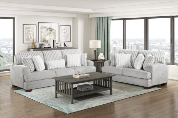 9558LG Seating-Santiago Collection 2pc Set: Sofa, Love