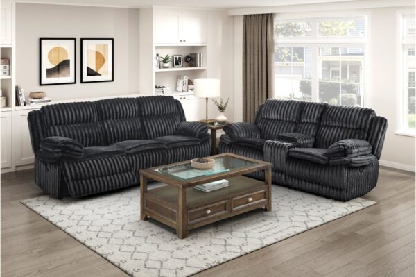 9577BK Seating-Goodland Collection 2pc Set: Sofa, Love