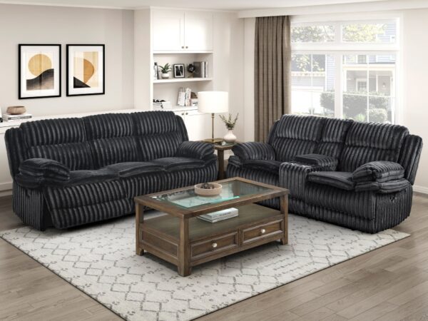 9577BK Seating-Goodland Collection 2pc Set: Sofa, Love