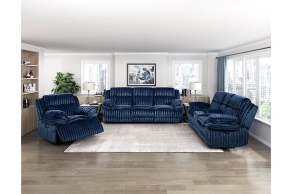 9577BU Seating-Goodland Collection 2pc Set: Sofa, Love