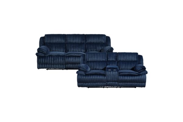 9577BU Seating-Goodland Collection 2pc Set: Sofa, Love