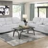 9577GY Seating-Goodland Collection 2pc Set: Sofa, Love