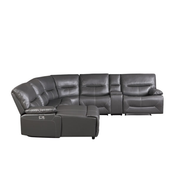 9579GRY*6LCRRPW 6-Piece Power Reclining Sect...
