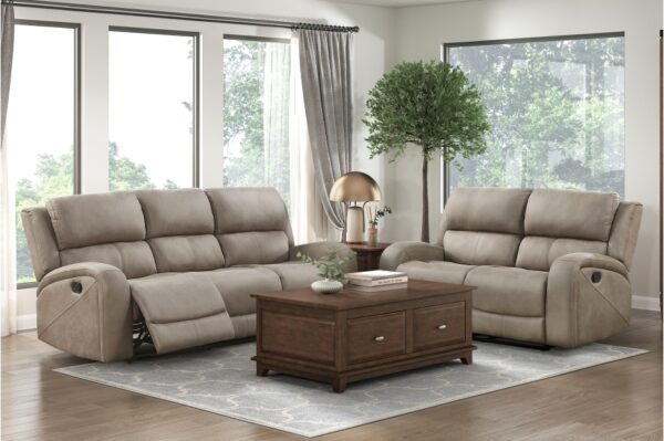 9601BR Seating-Pagosa Collection 2pc Set: Sofa, Love