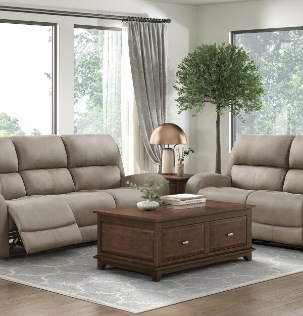 9601BR Seating-Pagosa Collection 2pc Set: Sofa, Love