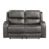 9601GY Seating-Pagosa Collection 2pc Set: Sofa, Love