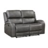 9601GY Seating-Pagosa Collection 2pc Set: Sofa, Love
