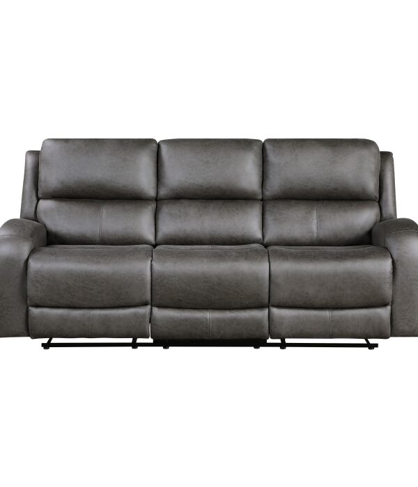 9601GY-3 Double Reclining Sofa