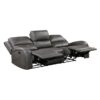 9601GY Seating-Pagosa Collection 2pc Set: Sofa, Love