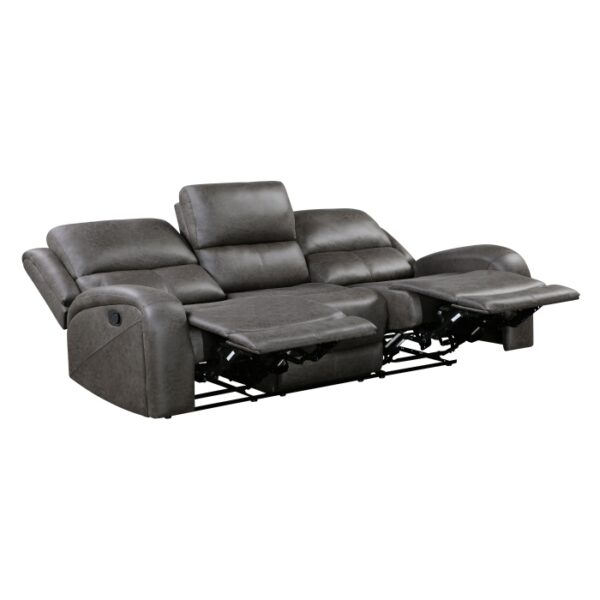 9601GY-3 Double Reclining Sofa
