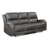 9601GY-3 Double Reclining Sofa