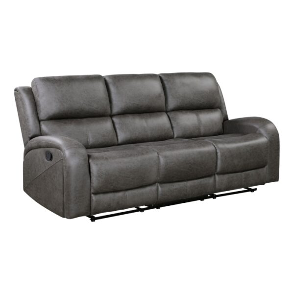 9601GY-3 Double Reclining Sofa