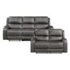 9601GY Seating-Pagosa Collection 2pc Set: Sofa, Love