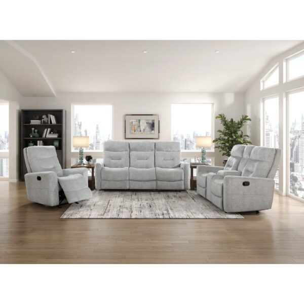 9610GY-3 Double Reclining Sofa