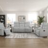 9610GY Seating-Lyndon Collection 2pc Set: Sofa, Love
