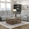 9610GY Seating-Lyndon Collection 2pc Set: Sofa, Love