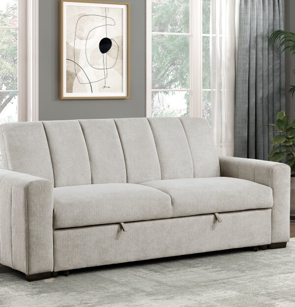 9622LG Seating-Michah Collection Convertible Sofa with Pull-o...
