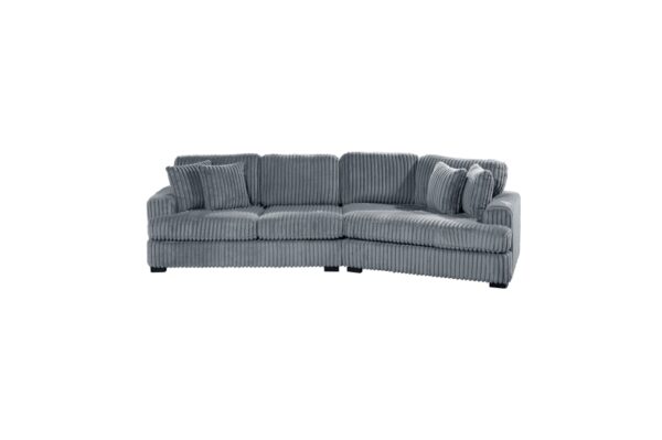 9623GY Seating-Warwick Collection 4-Piece Sectional with Right...
