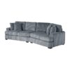 9623GY Seating-Warwick Collection 4-Piece Sectional with Right...