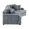 9623GY Seating-Warwick Collection 4-Piece Sectional with Right...
