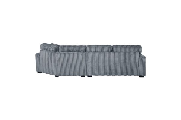 9623GY Seating-Warwick Collection 4-Piece Sectional with Right...