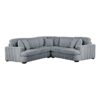 9623GY Seating-Warwick Collection 4-Piece Sectional with Right...