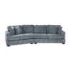 9623GY Seating-Warwick Collection 4-Piece Sectional with Right...