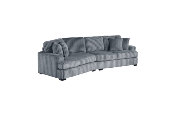 9623GY Seating-Warwick Collection 4-Piece Sectional with Right...