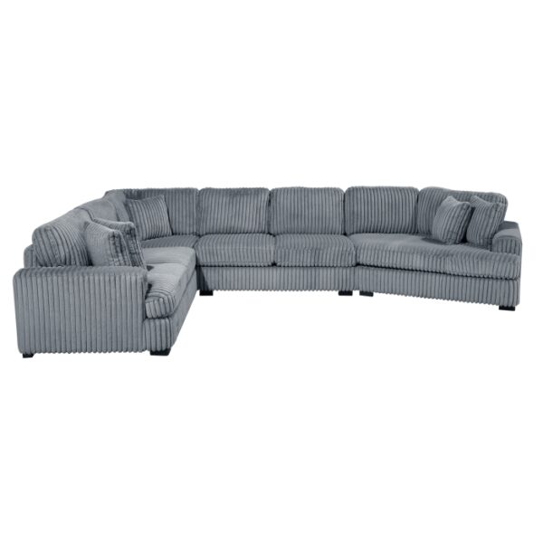 9623GY*42LRU 4-Piece Sectional with Right...