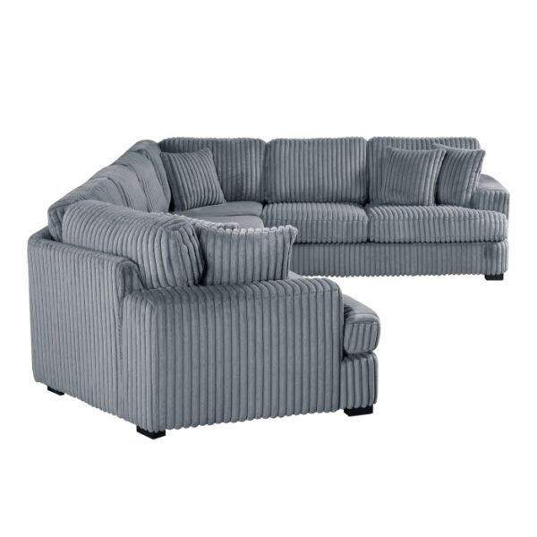 9623GY*4LU2R 4-Piece Sectional with Left ...
