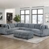 9623GY Seating-Warwick Collection 4-Piece Sectional with Right...