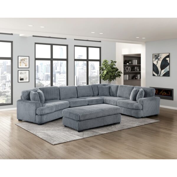 9623GY*5LU2R 5-Piece Sectional with Left ...