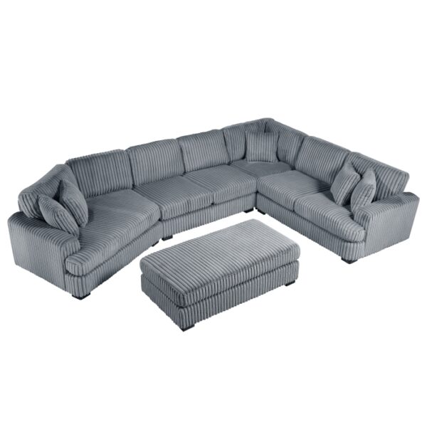 9623GY*5LU2R 5-Piece Sectional with Left ...