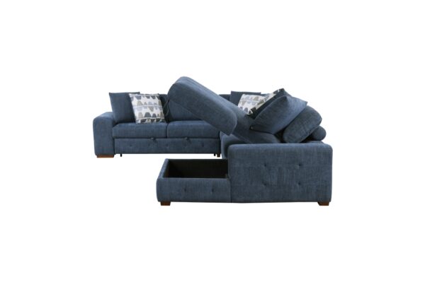 9624BU Seating-Raife Collection 4-Piece Sectional with Right...