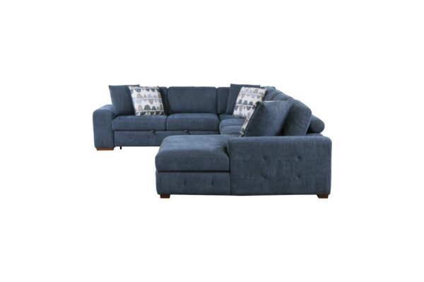 9624BU Seating-Raife Collection 4-Piece Sectional with Right...