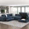 9624BU Seating-Raife Collection 4-Piece Sectional with Right...
