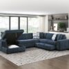 9624BU Seating-Raife Collection 4-Piece Sectional with Right...