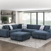 9624BU Seating-Raife Collection 4-Piece Sectional with Right...