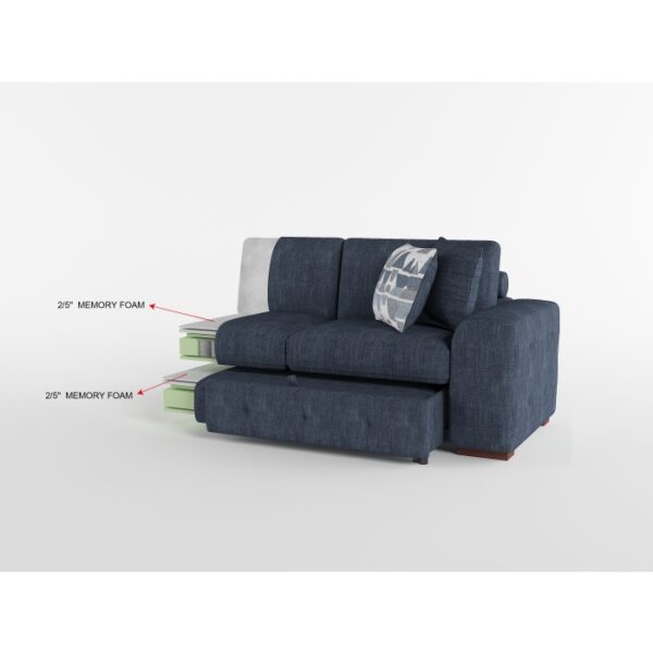 9624BU*52LRC 5-Piece Sectional with Right...